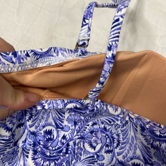 J.Crew Ruched Sweetheart One-piece in Dandelion Swirl 24 - Picture 5 of 8